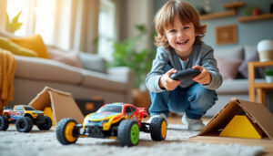 découvrez les voitures télécommandées pour enfant les plus fun : modèles rapides, robustes et faciles à piloter pour des heures de jeu.